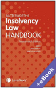 Cover of Butterworths Insolvency Law Handbook 2024 (Book & eBook Pack)