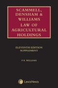 Cover of Scammell, Densham & Williams Law of Agricultural Holdings: 11th ed 1st Supplement