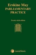 Cover of Erskine May Parliamentary Practice