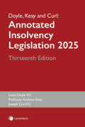 Cover of Doyle, Keay and Curl: Annotated Insolvency Legislation 2025