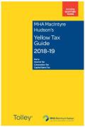 Cover of MHA MacIntyre Hudson's Yellow Tax Guide 2018-19