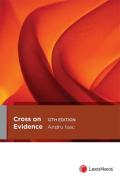 Cover of Cross on Evidence 12th New Zealand edition