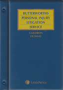 Cover of Butterworths Personal Injury Litigation Service Looseleaf Service