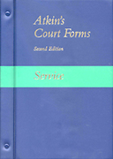 Cover of Atkin's Court Forms Looseleaf and CD Service