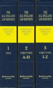 Cover of All England Law Reports: Consolidated Tables and Index