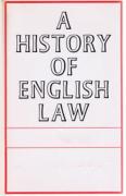 Cover of Sir William Searle Holdsworth: A History of English Law: Tables and Index to Volumes 1 - 9