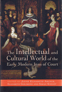 Cover of Intellectual and Cultural World of the Early Modern Inns of Court