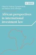 Cover of African perspectives in international investment law