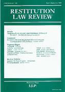 Cover of Restitution Law Review Volume 8 Part 3