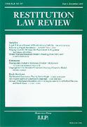 Cover of Restitution Law Review Volume 8 Part 4