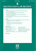 Cover of Restitution Law Review Volume 18