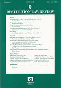 Cover of Restitution Law Review Volume 21