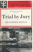 Cover of The Hamlyn Lectures: Trial by Jury