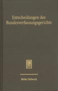 Cover of BVerfGE - Entscheidungen des Bundesverfassungsgerichts