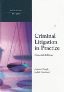 Cover of Northumbria LPC: Criminal Litigation in Practice 2014-2015