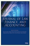 Cover of Journal of Law, Finance and Accounting: Print + Electronic