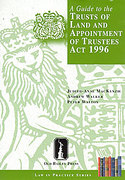 Cover of A Guide to the Trusts of Land and Appointment of Trustees Act 1996