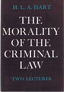 Cover of The Morality of the Criminal Law: Two Lectures