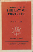 Cover of An Introduction to the Law of Contract