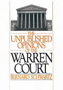 Cover of The Unpublished Opinions of the Warren Court