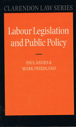 Cover of Labour Legislation and Public Policy: A Contemporary History