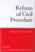 Cover of Reform of Civil Procedure: Essays on Access to Justice