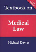Cover of Textbook on Medical Law