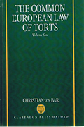 Cover of Common European Law of Torts: Volume 1