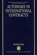 Cover of Autonomy in International Contracts