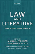 Cover of Current Legal Issues Volume 2: Law and Literature