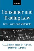 Cover of Consumer and Trading Law: Text, Cases and Materials