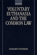 Cover of Voluntary Euthanasia and the Common Law