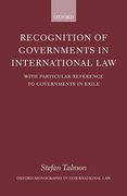Cover of Recognition of Governments in International Law