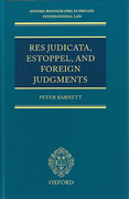 Cover of Res Judicata, Estoppel and Foreign Judgments