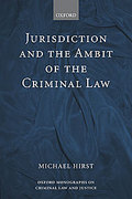 Cover of Jurisdiction and the Ambit of the Criminal Law