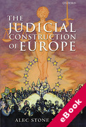 Cover of The Judicial Construction of Europe (eBook)