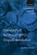 Cover of Standards of Review in WTO Dispute Resolution