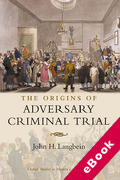 Cover of The Origins of Adversary Criminal Trial (eBook)