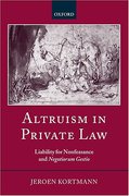 Cover of Altruism in Private Law: Liability for Nonfeasance and Negotiorum Gestio