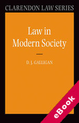 Cover of Law in Modern Society (eBook)