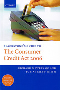 Cover of Blackstone's Guide to The Consumer Credit Act 2006