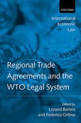 Cover of Regional Trade Agreements and the WTO Legal System