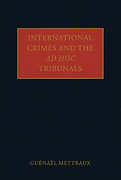 Cover of International Crimes and the Ad Hoc  Tribunals