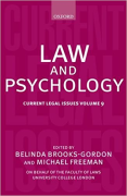 Cover of Current Legal Issues Volume 9: Law and Psychology
