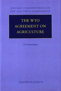 Cover of The WTO Agreement on Agriculture: A Commentary