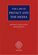 Cover of Law of Privacy and the Media: Second Cumulative Supplement