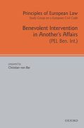 Cover of Principles of European Law Volume 1: Benevolent Intervention in Another's Affairs
