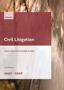 Cover of LPC: Civil Litigation 2007 - 2008