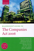 Cover of Blackstone's Guide to the Companies Act 2006