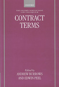 Cover of Contract Terms